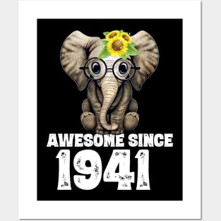 Awesome since 1941 79 Years Old Bday Gift 79th Birthday Posters and Art